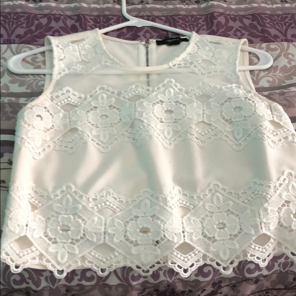 White Crop Top - Picture 1 of 1